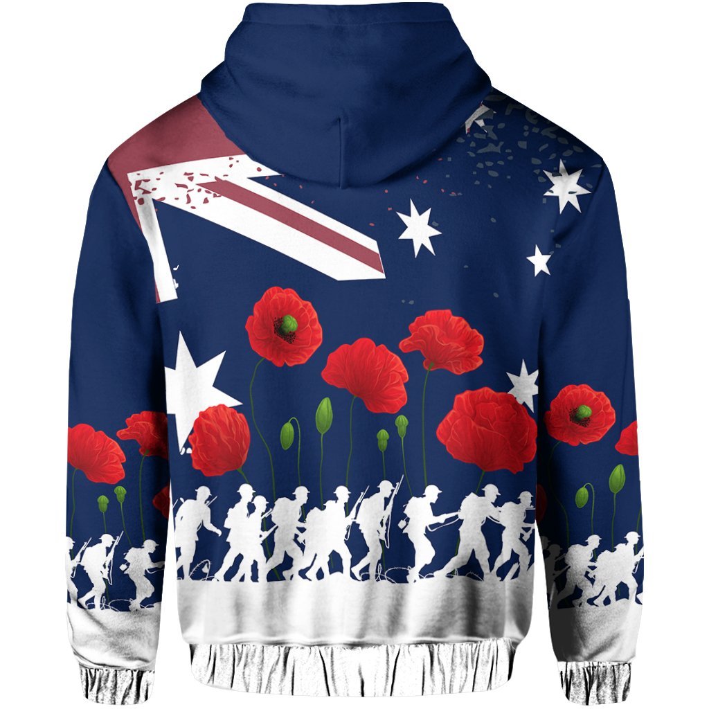 Anzac Day Zip Hoodie