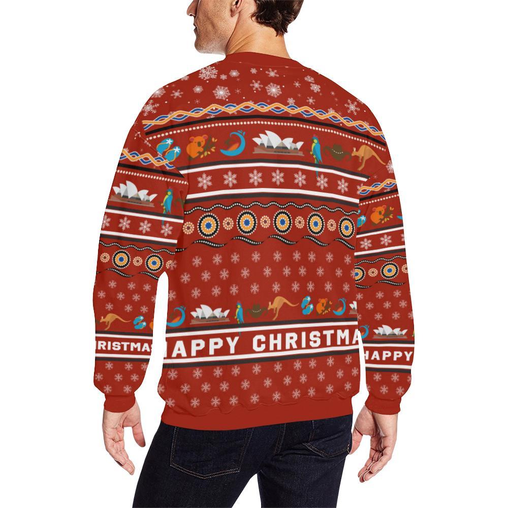 Christmas Australia Sweatshirt - Koala Santa Hat Merry Christmas