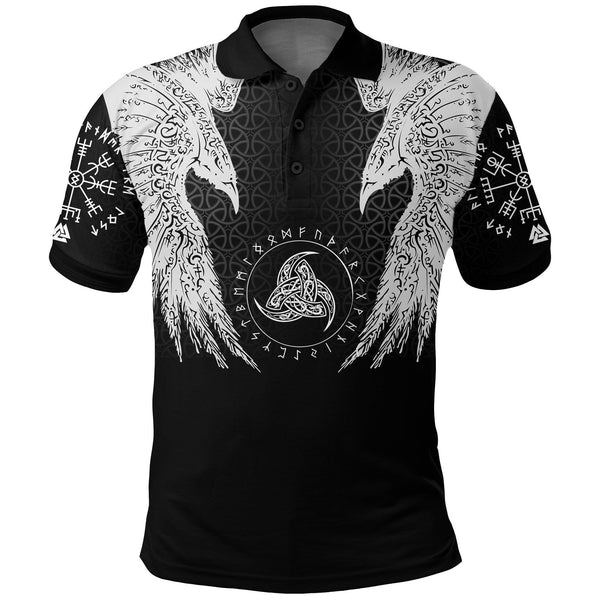 Viking Polo Shirt Muninn Tattoo