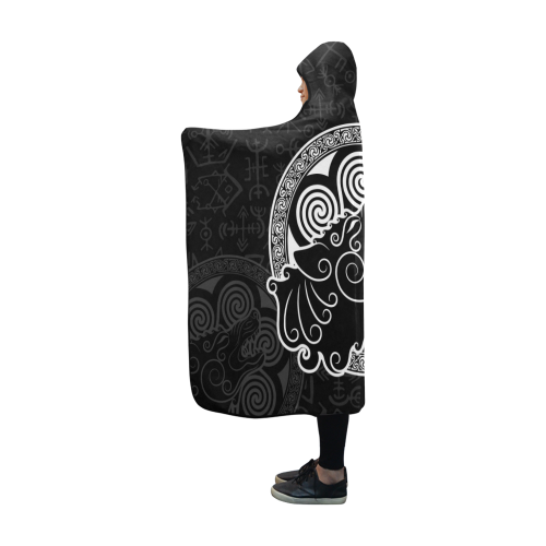 Viking Hooded Blanket Wolf Of 