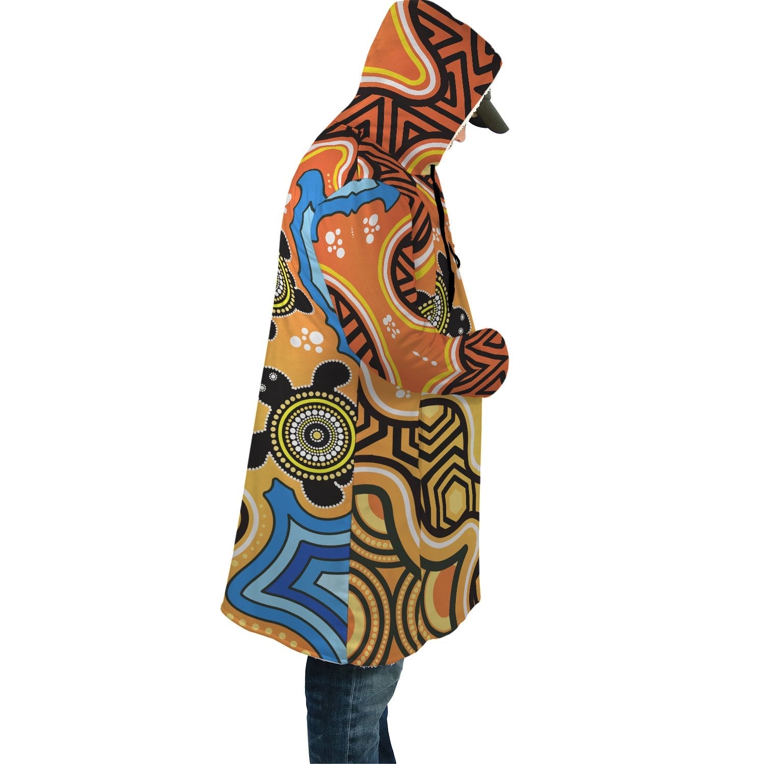 Aboriginal Cloak - Indigenous Art Patterns Ver04