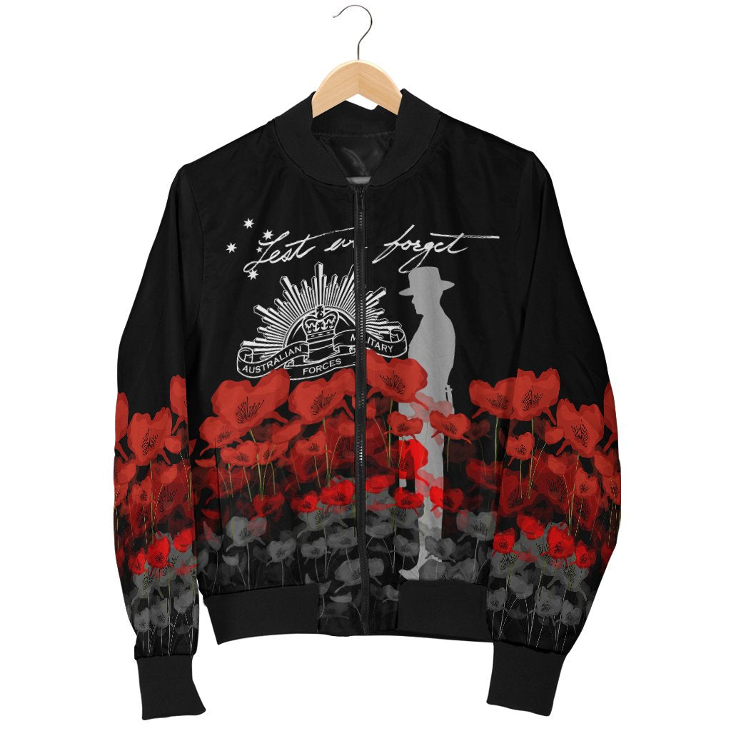 Anzac Day Men Bomber Jacket - Remember Them