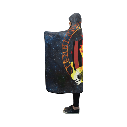 Viking Hooded Blanket Drakkar Warship Of 