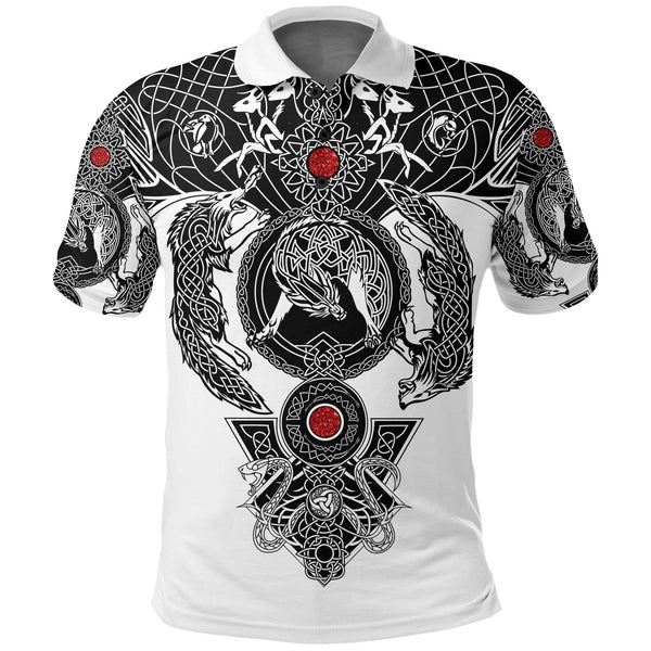 Viking Polo Shirt Tattoo All Over Print