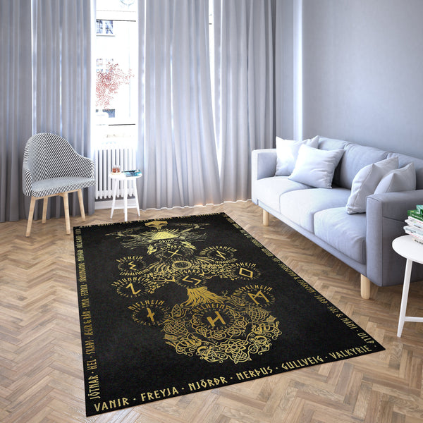 Viking Area Rug Norse Mythology Viking Carpet Living Room