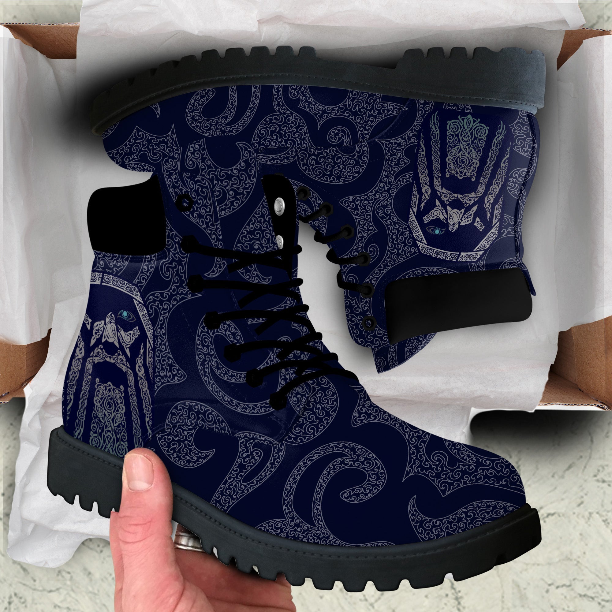 Viking All Season Boots Odin Ornate Pattern