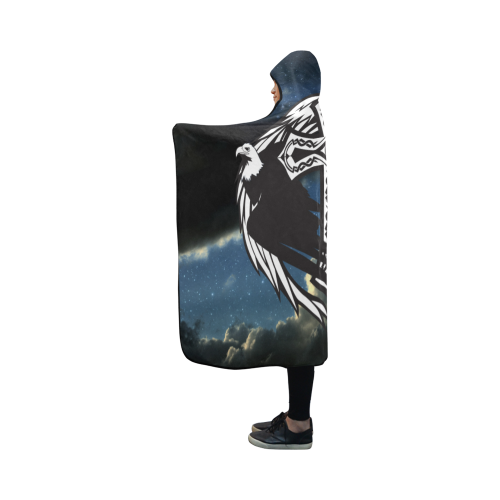 Viking Hooded Blanket Eagles Of And Moon