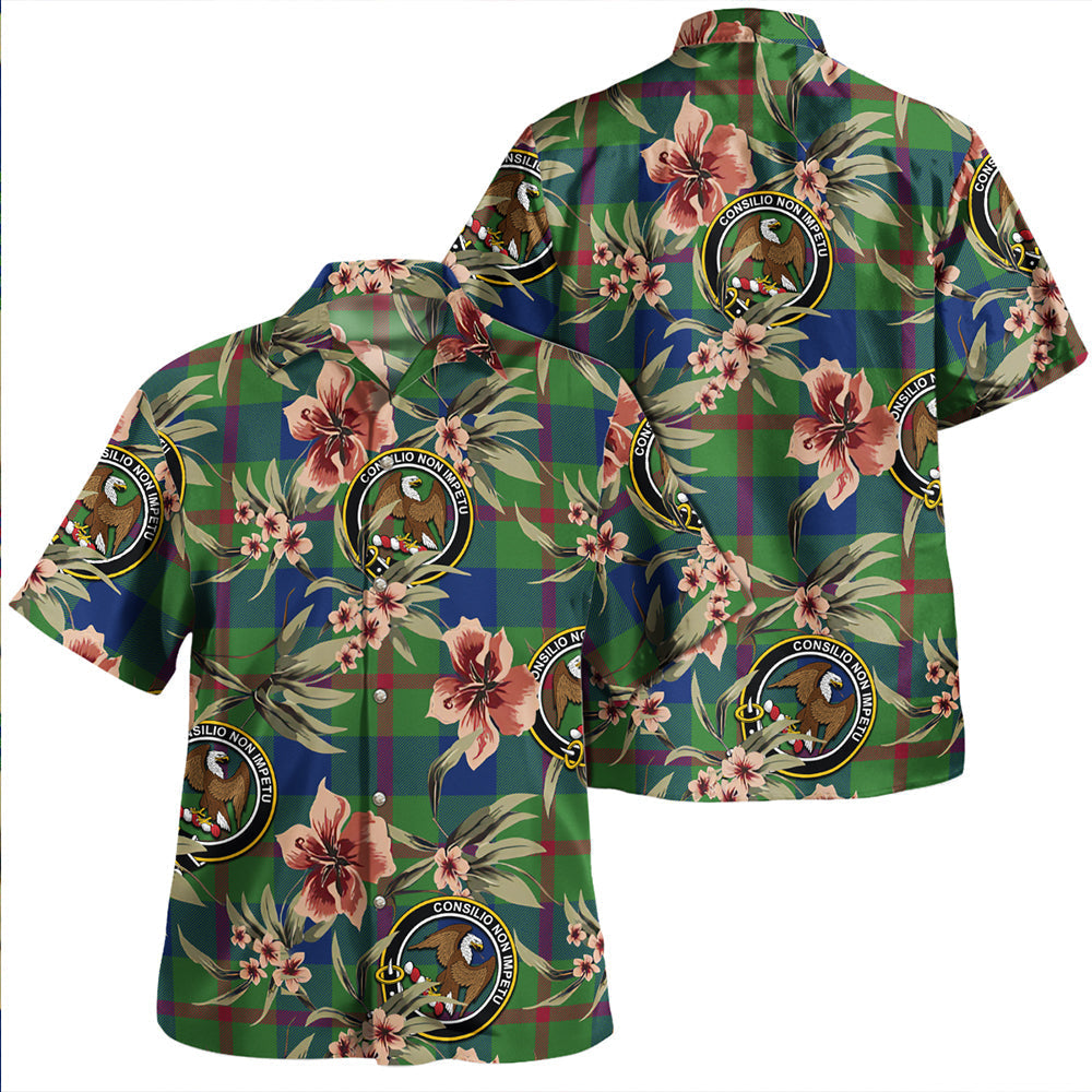 Scottish Tartan Agnew (MacAgnew) Modern Clan Hawaiian Shirt Tropical Old Style