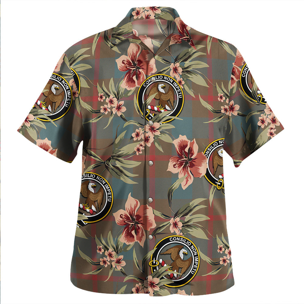 Scottish Tartan Agnew (MacAgnew) Weathered Clan Hawaiian Shirt Tropical Old Style