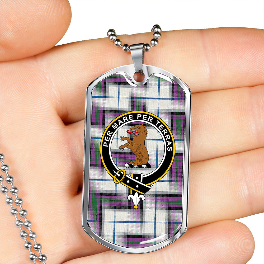 Alexander of Menstry Dress Ancient Clan Badge Classic Tartan Dog Tag Necklace