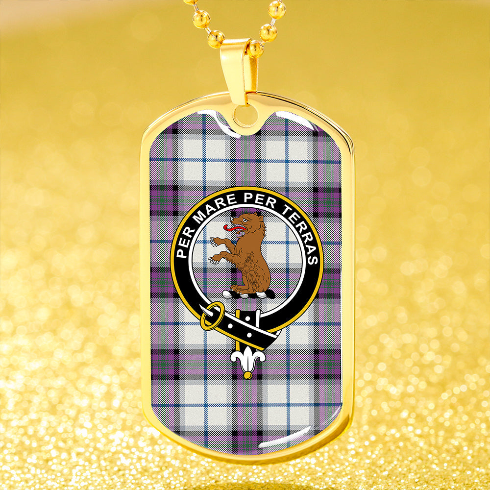 Alexander of Menstry Dress Ancient Clan Badge Classic Tartan Dog Tag Necklace