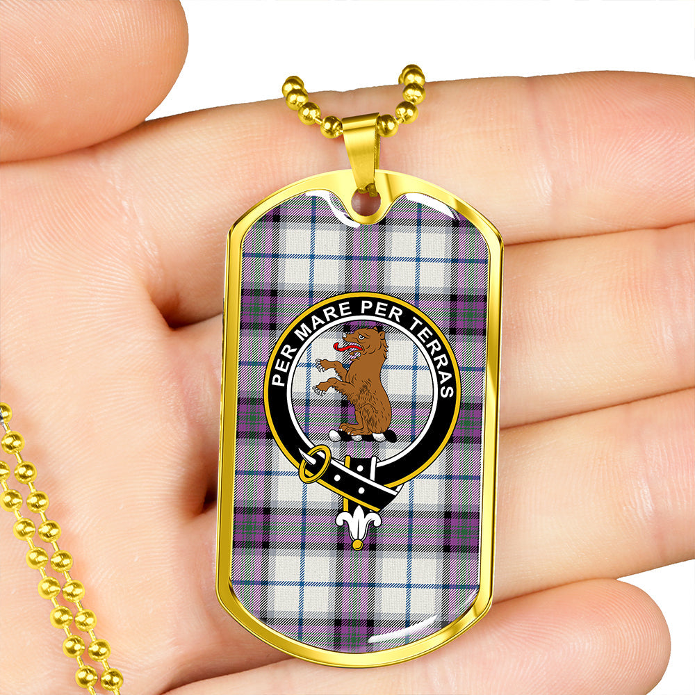 Alexander of Menstry Dress Ancient Clan Badge Classic Tartan Dog Tag Necklace