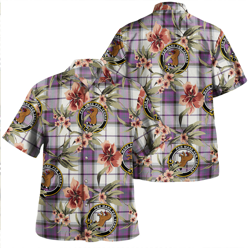 Scottish Tartan Alexander of Menstry Dress Weathered Clan Hawaiian Shirt Tropical Old Style