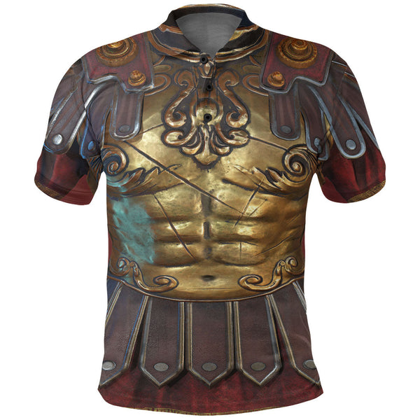 Viking Polo Shirt Ancient Roman Warrior Armor