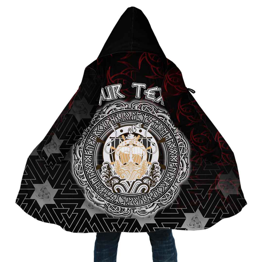 Custom Viking Hooded Coat Ancient Vessel ShishLogo Special Style