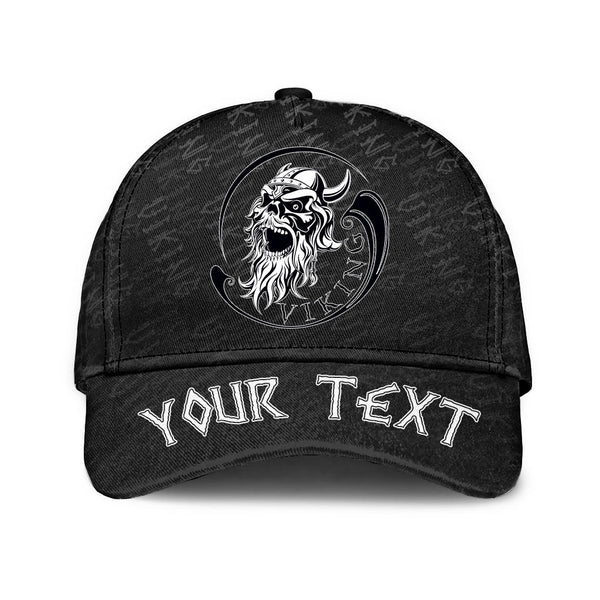 Custom Viking Classic Cap Ancient Warrior Skull