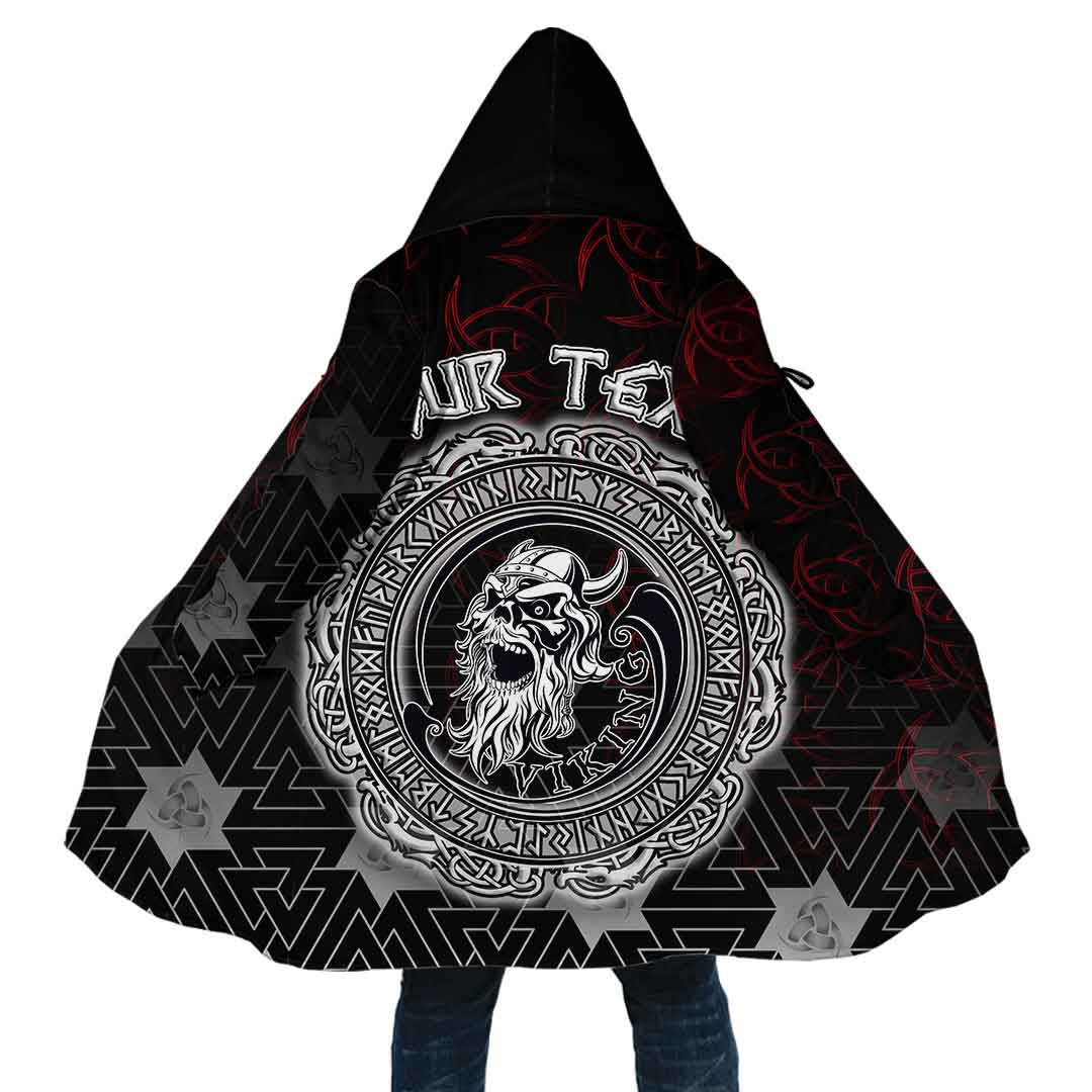 Custom Viking Hooded Coat Ancient Warrior Skull Special Style