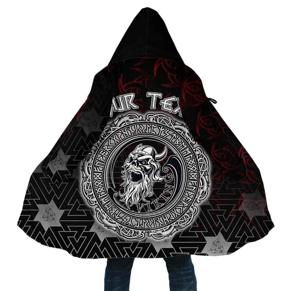 Custom Viking Hooded Coat Ancient Warrior Skull Special Style