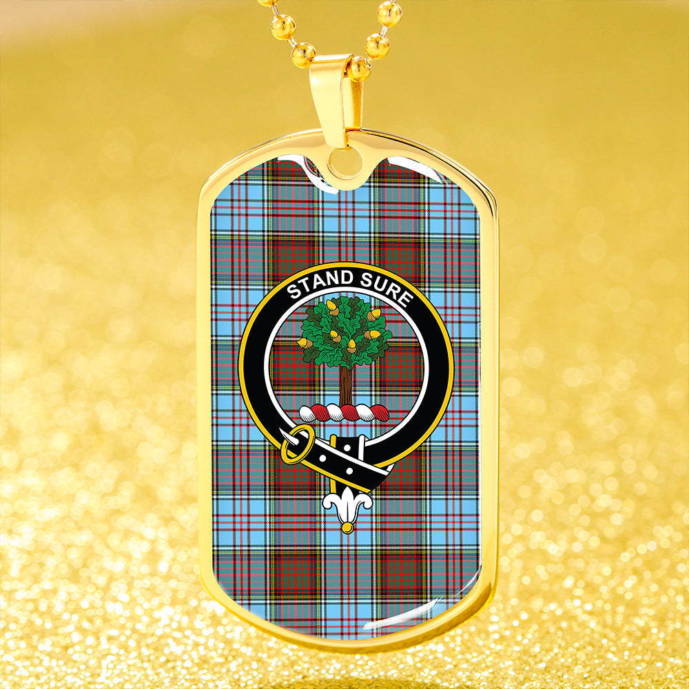 Anderson Ancient Clan Badge Classic Tartan Dog Tag Necklace