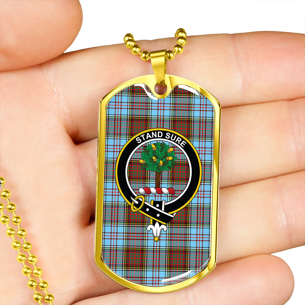 Anderson Ancient Clan Badge Classic Tartan Dog Tag Necklace