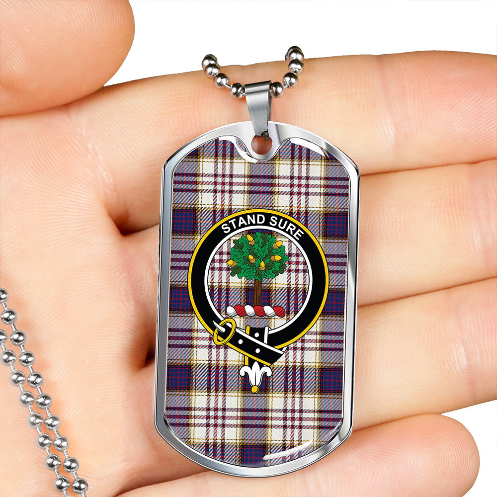 Anderson Arisaid Modern Clan Badge Classic Tartan Dog Tag Necklace