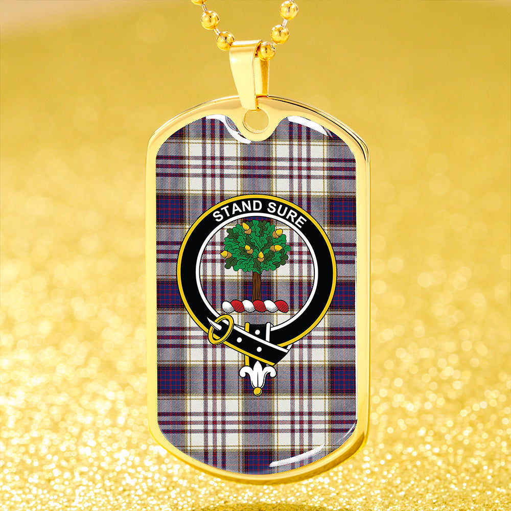 Anderson Arisaid Modern Clan Badge Classic Tartan Dog Tag Necklace