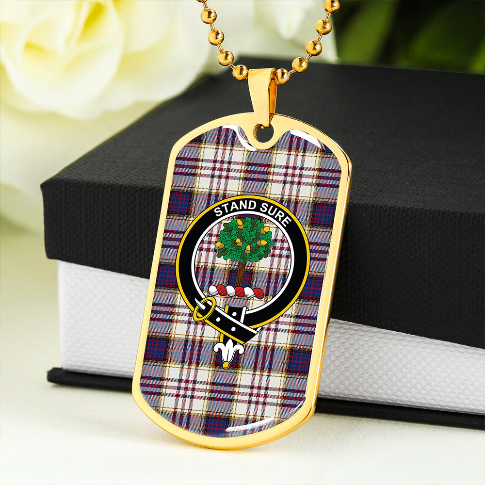 Anderson Arisaid Modern Clan Badge Classic Tartan Dog Tag Necklace
