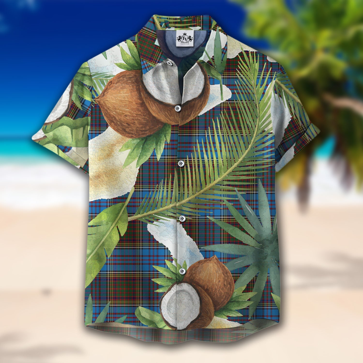 Scottish Tartan Anderson Coulson Bonner 02 Clan Hawaiian Shirt Hibiscus - Tropical Garden Style