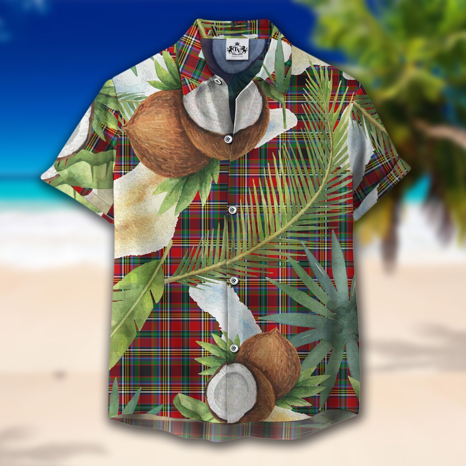 Scottish Tartan Anderson of Arbrake Clan Hawaiian Shirt Hibiscus - Tropical Garden Style