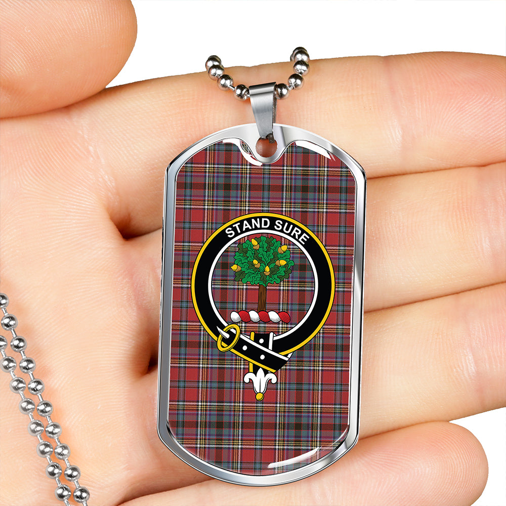 Anderson of Ardbrake Clan Badge Classic Tartan Dog Tag Necklace