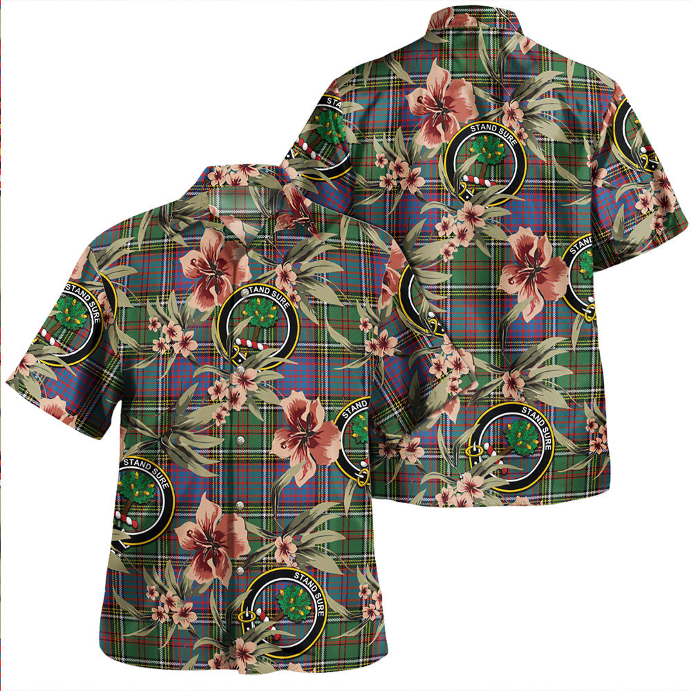 Scottish Tartan Anderson of Kinneddar Hunting Weathered Clan Hawaiian Shirt Tropical Old Style