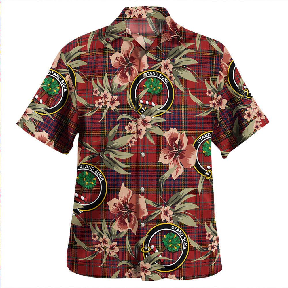 Scottish Tartan Anderson of Kinneddar Red Modern Clan Hawaiian Shirt Tropical Old Style