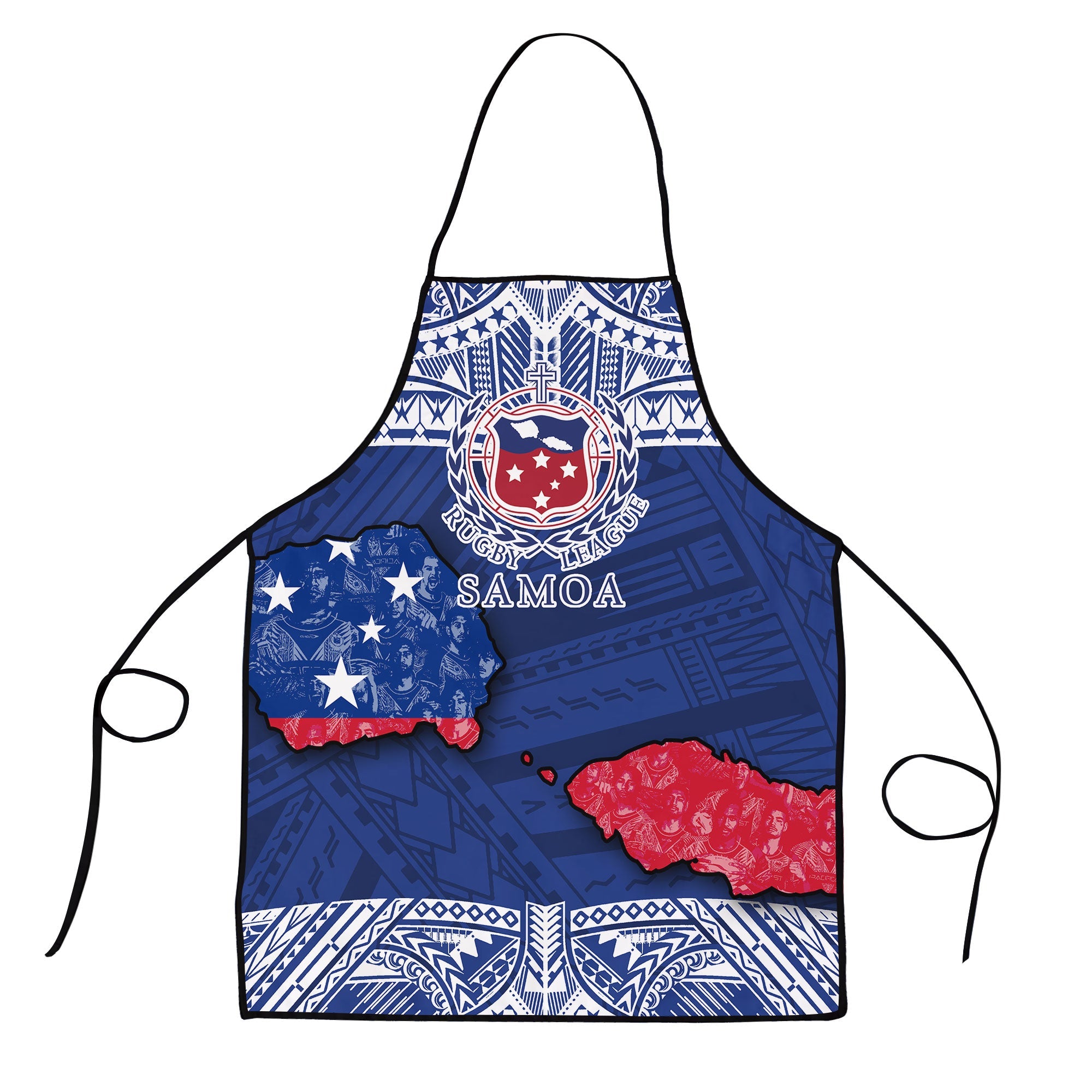 Samoa TOA Rugby Apron Map Style