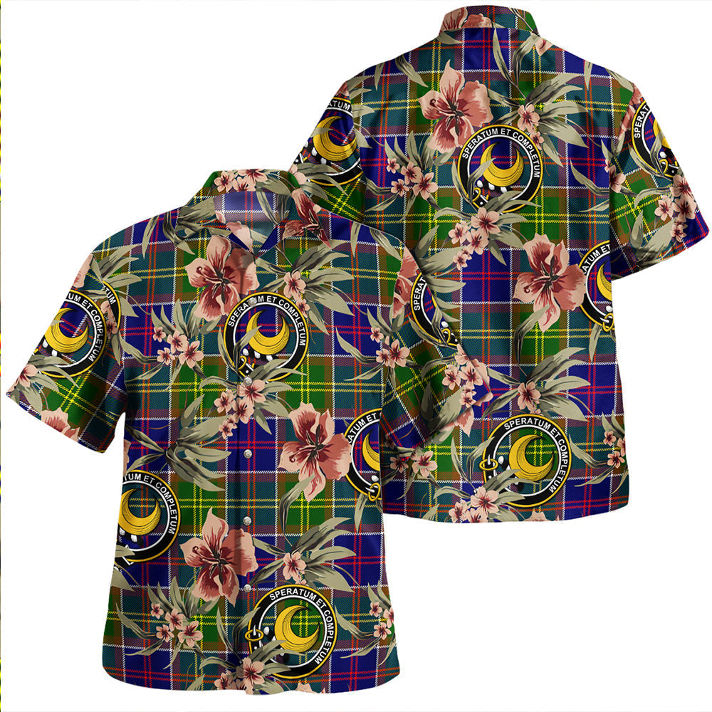 Scottish Tartan Arnott Clan Hawaiian Shirt Tropical Old Style