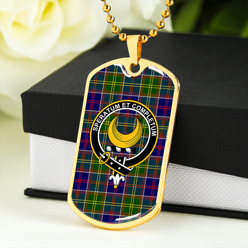 Arnott Clan Badge Classic Tartan Dog Tag Necklace