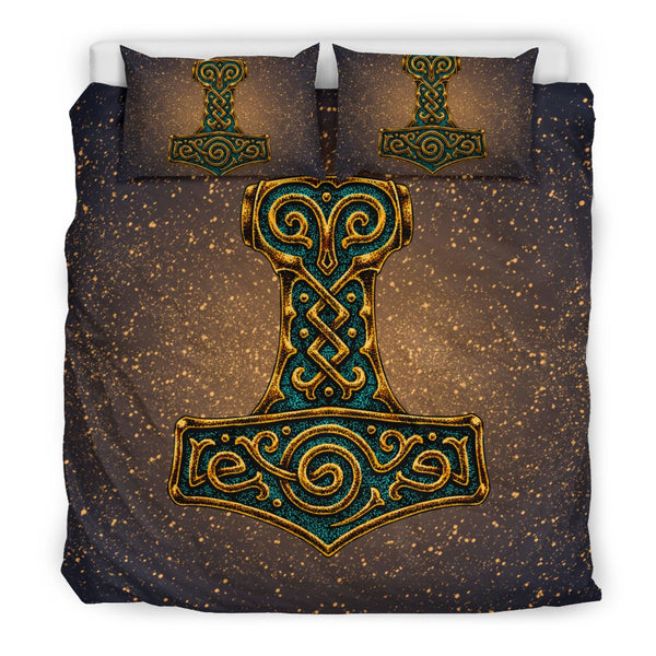 Viking Bedding Set Mjolnir Of Thor