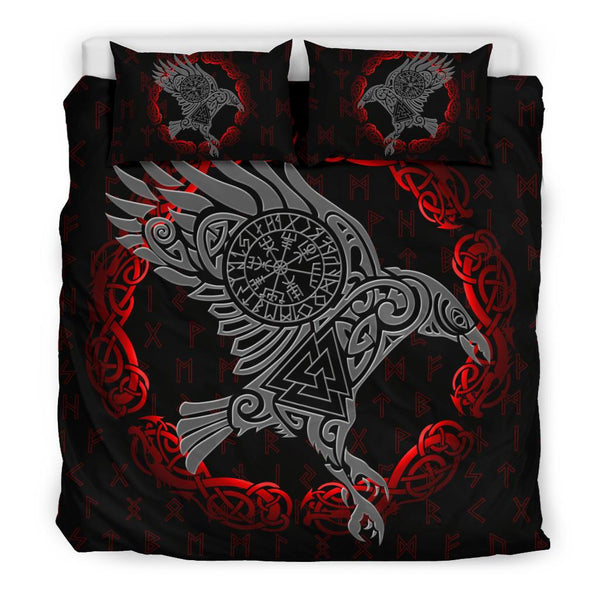 Viking Bedding Set The Raven Of Odin Tattoo Ver01