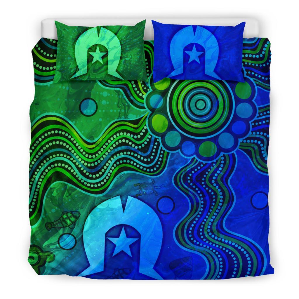 Aboriginal Bedding Set - Torres Strait Islands Flag