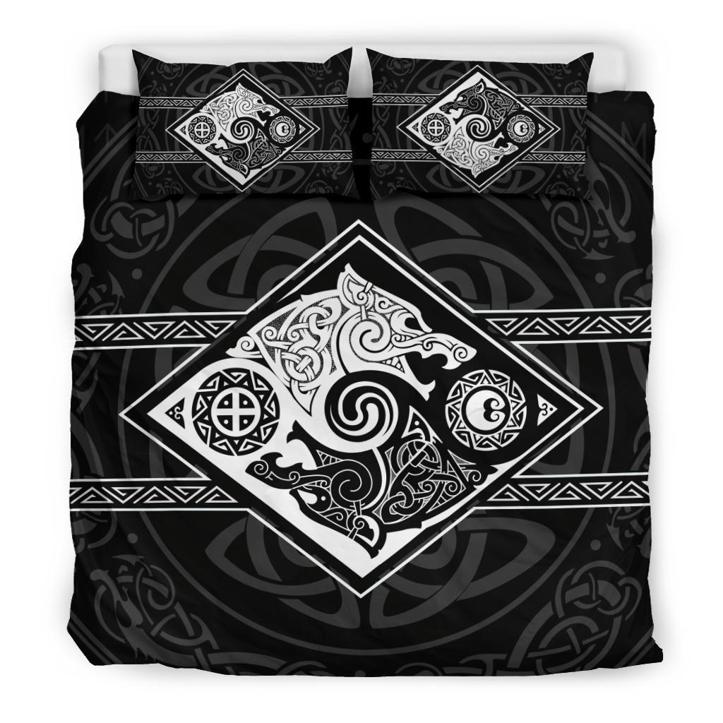 Viking Bedding Set The Wolves Skoll And Hati