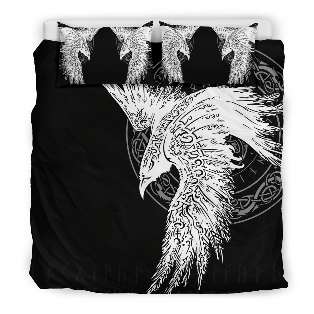 Viking Bedding Set Mystical Raven Tattoo Special Ver02