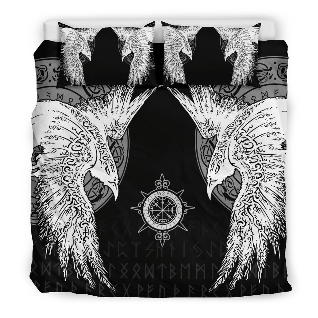 Viking Bedding Set Mystical Raven Tattoo Special Ver01