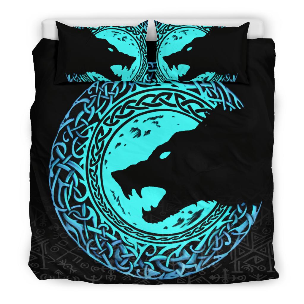 Viking Bedding Set Fenrir Norse Wolf Style