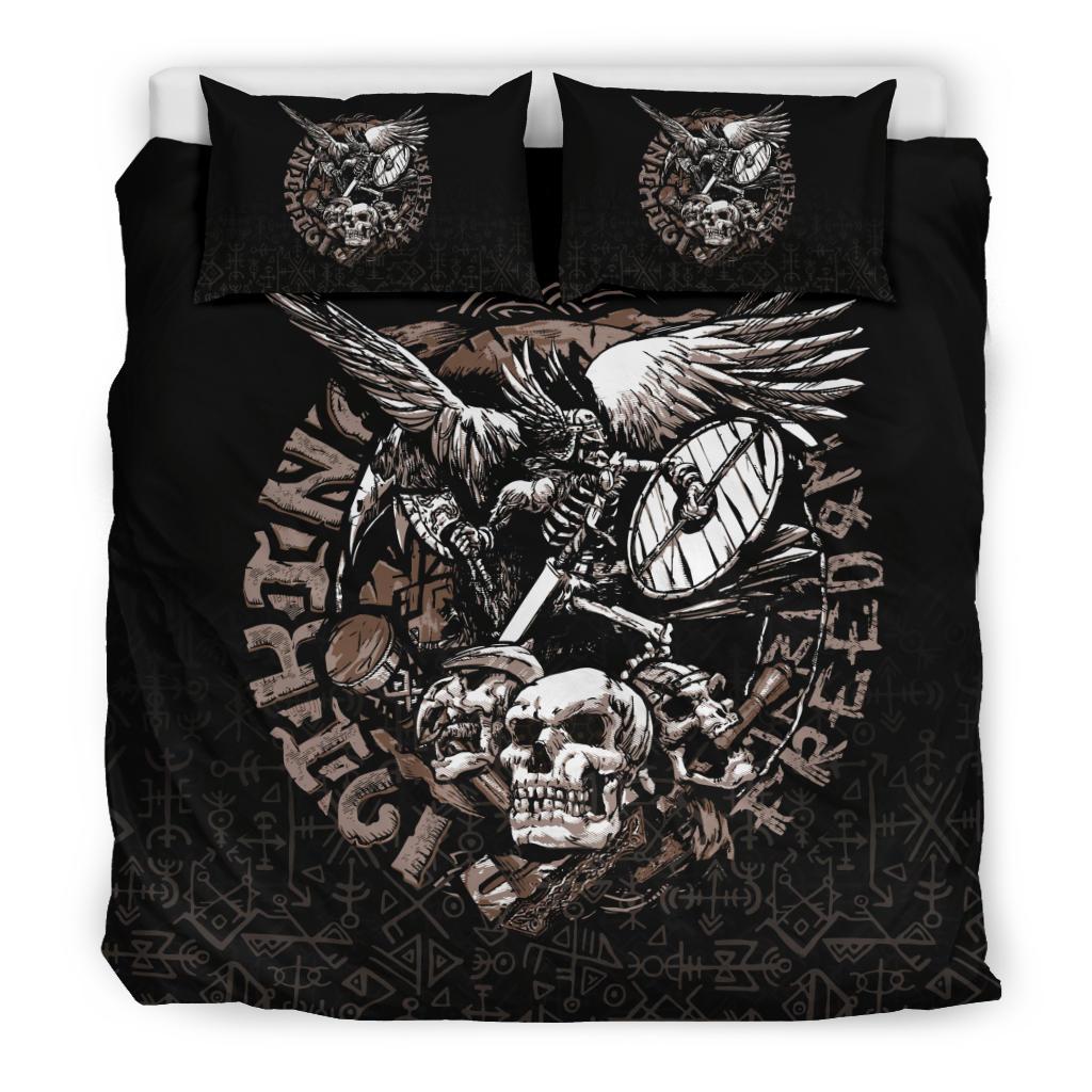 Viking Bedding Set Warrior Tattoo Odin