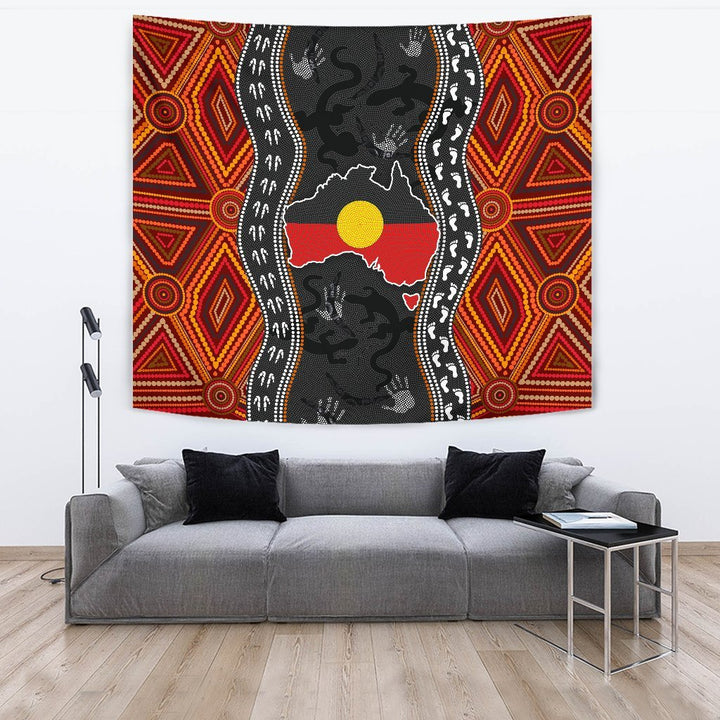 Aboriginal Tapestry - Australia Indigenous Map – To The Closet