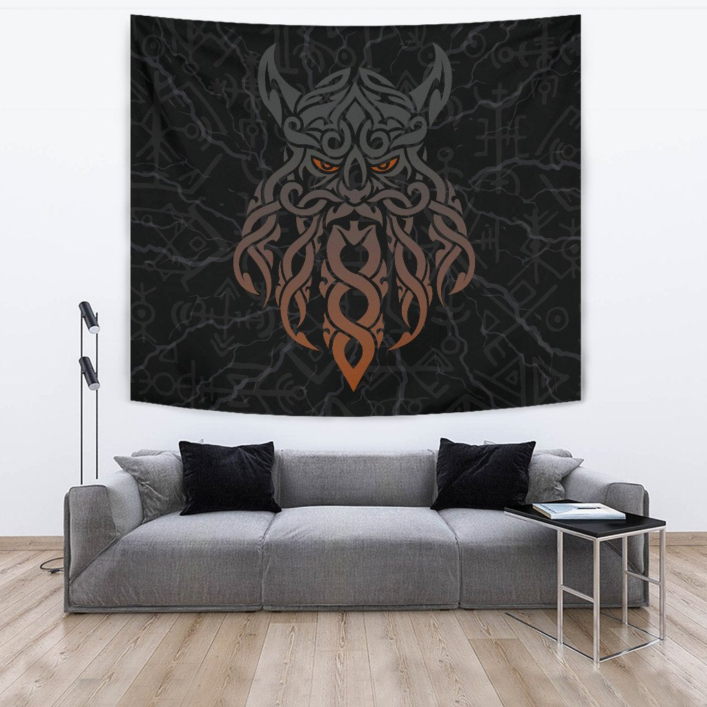 Viking Tapestry Odin God Furthark Tattoo Special