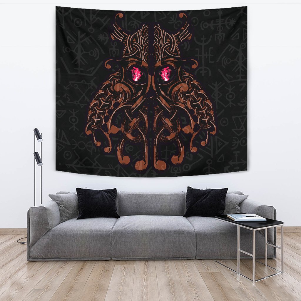 Viking Tapestry Odin God Furthark Tattoo Special