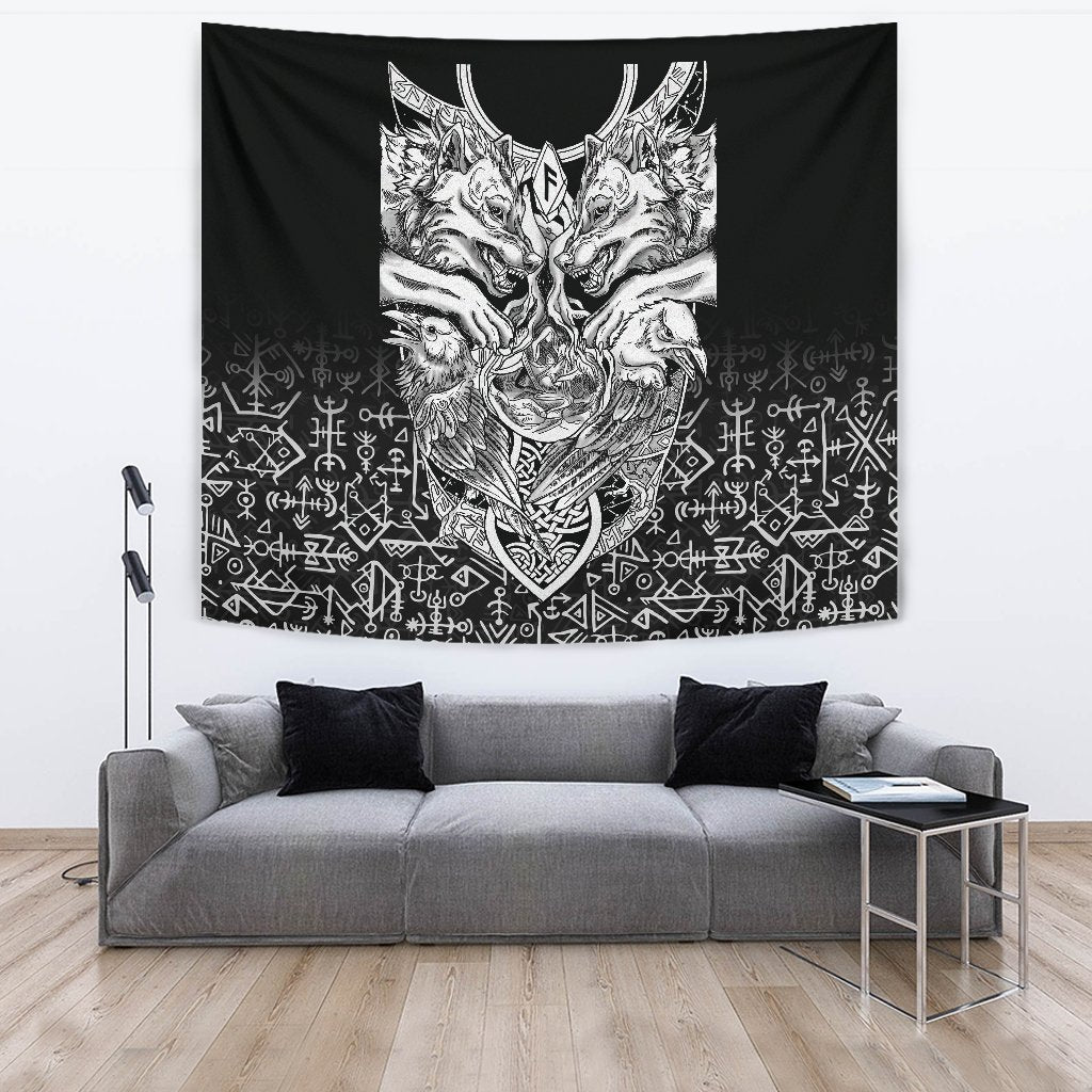 Viking Tapestry Wolf And Raven Special