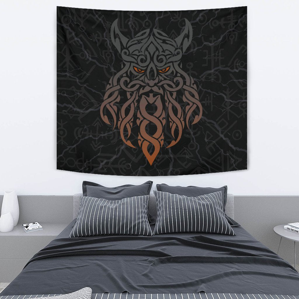 Viking Tapestry Odin God Furthark Tattoo Special