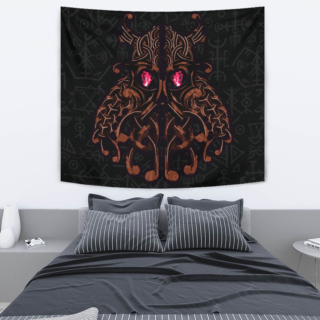 Viking Tapestry Odin God Furthark Tattoo Special