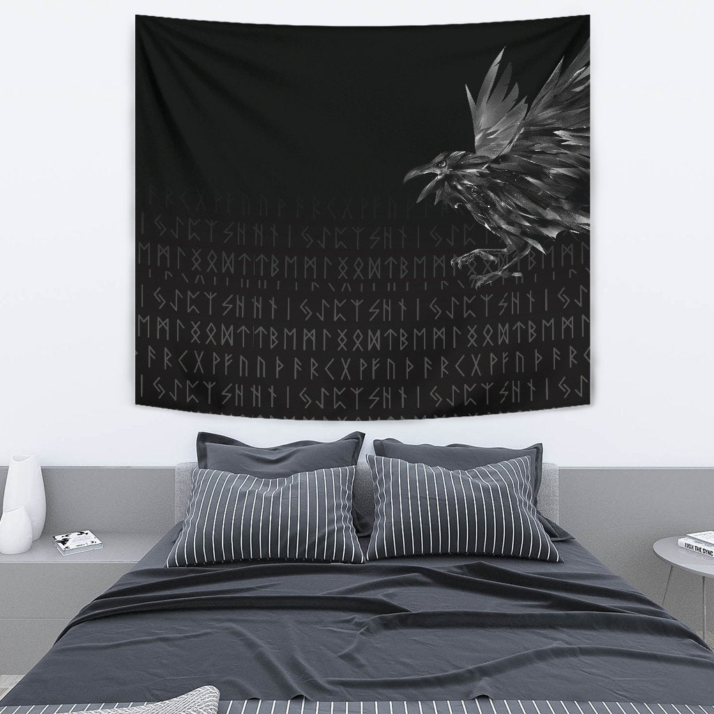 Viking Tapestry The Raven Of Odin Rune